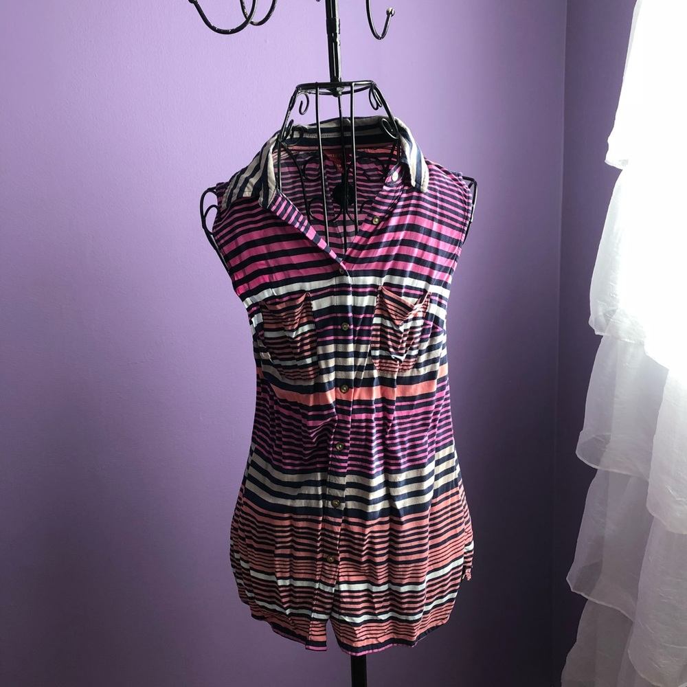 Merona sleeveless stripped top